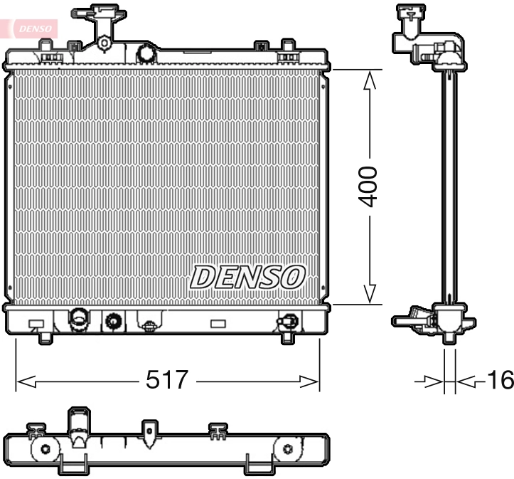 Radiator, engine cooling