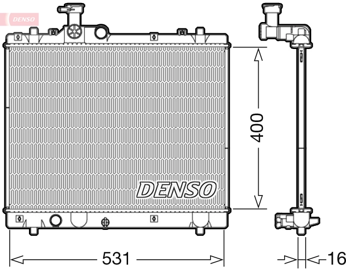 Radiator, engine cooling