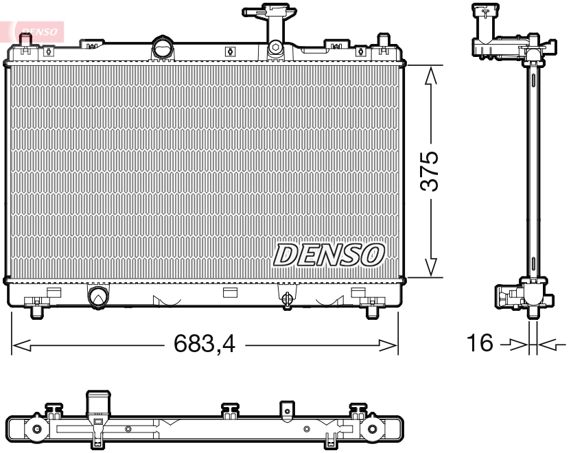Radiator, engine cooling
