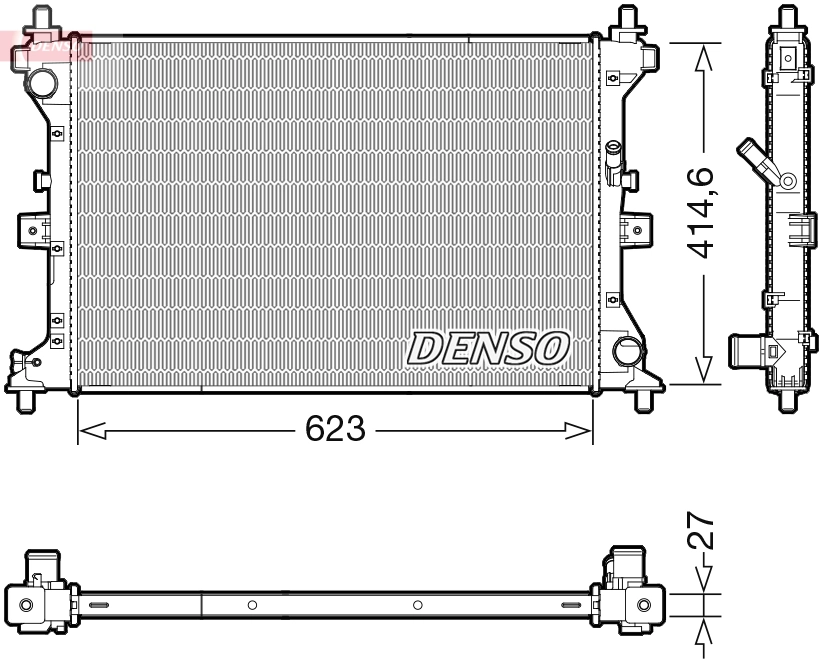 Radiator, engine cooling