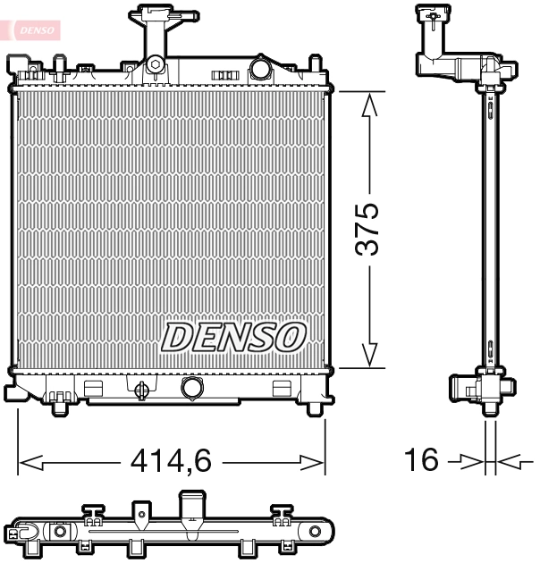 Radiator, engine cooling
