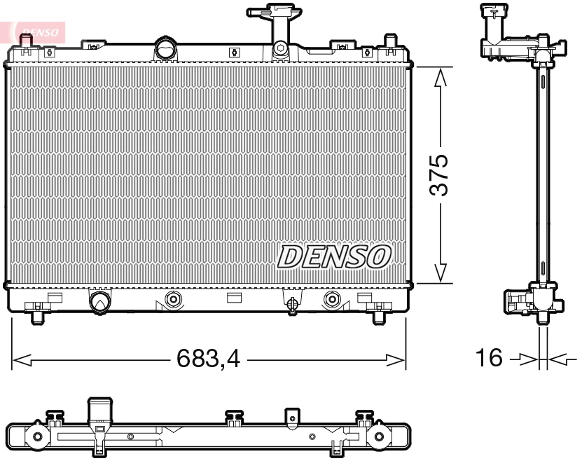 Radiator, engine cooling