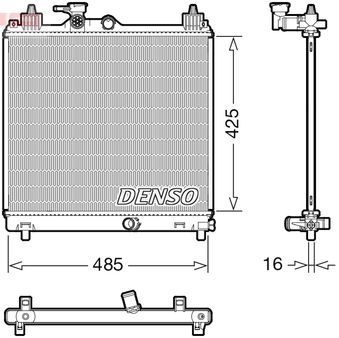 Radiator, engine cooling