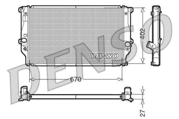Radiator, engine cooling