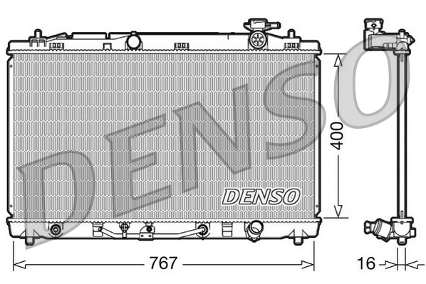 Radiator, engine cooling