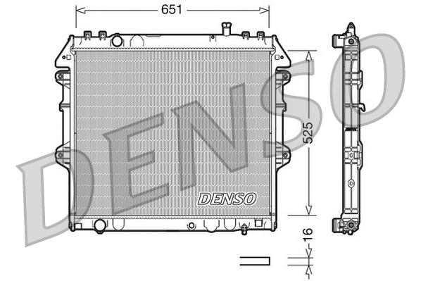 Radiator, engine cooling