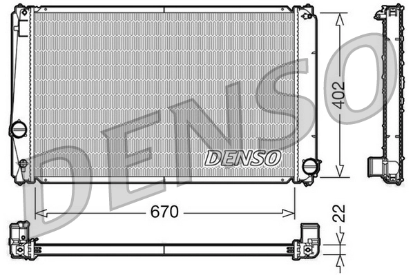 Radiator, engine cooling