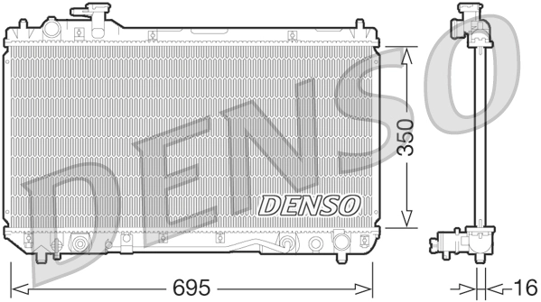 Radiator, engine cooling