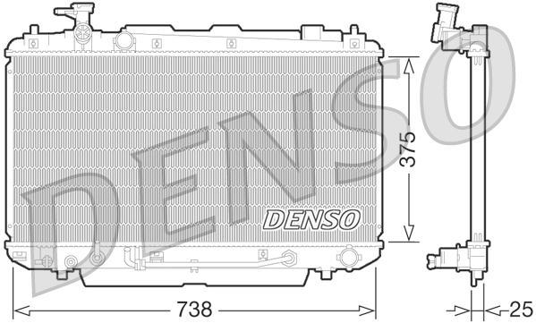 Radiator, engine cooling