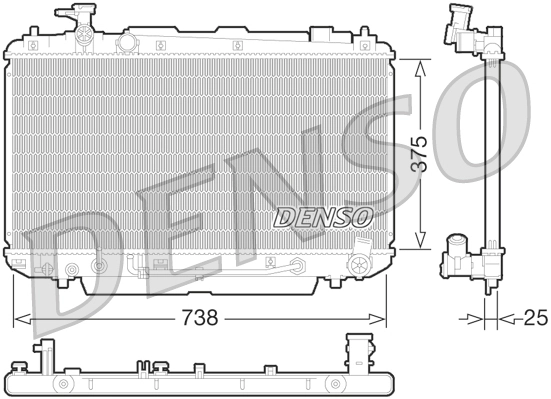 Radiator, engine cooling