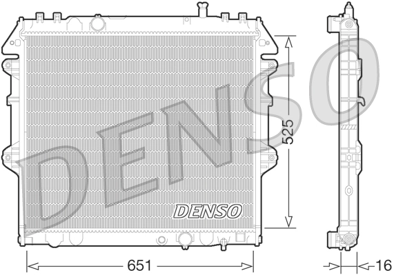 Radiator, engine cooling