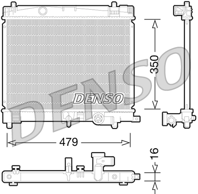Radiator, engine cooling