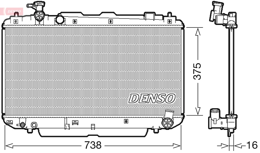 Radiator, engine cooling