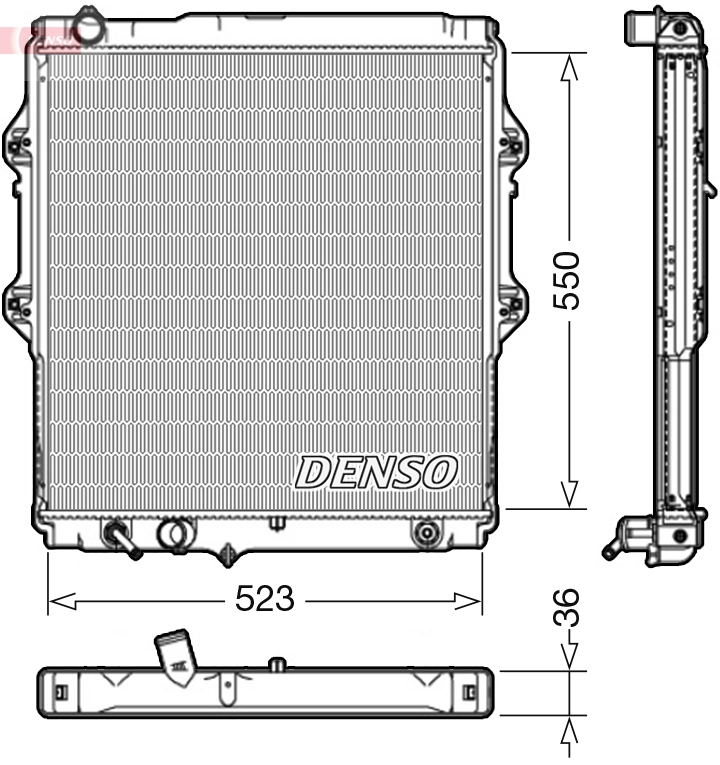 Radiator, engine cooling