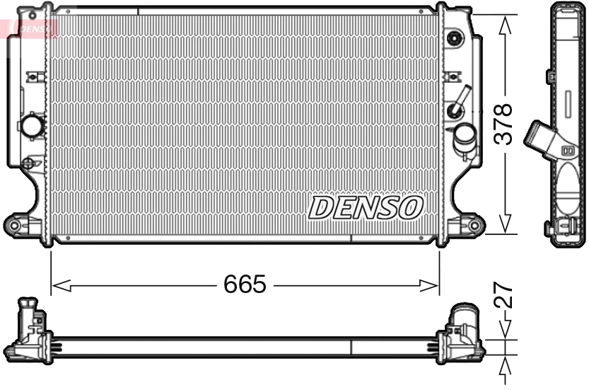 Radiator, engine cooling