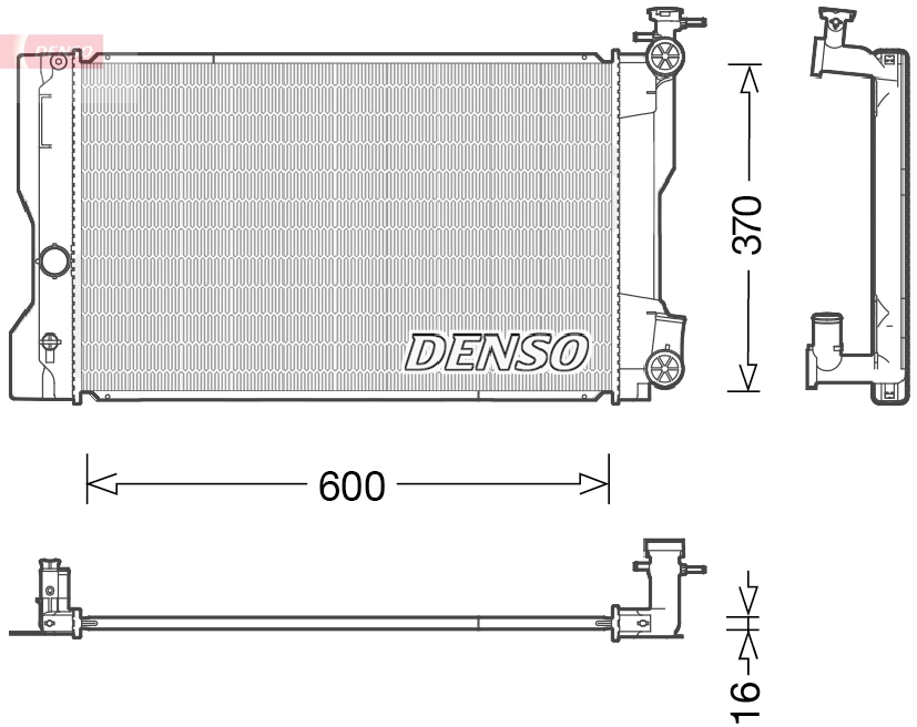 Radiator, engine cooling