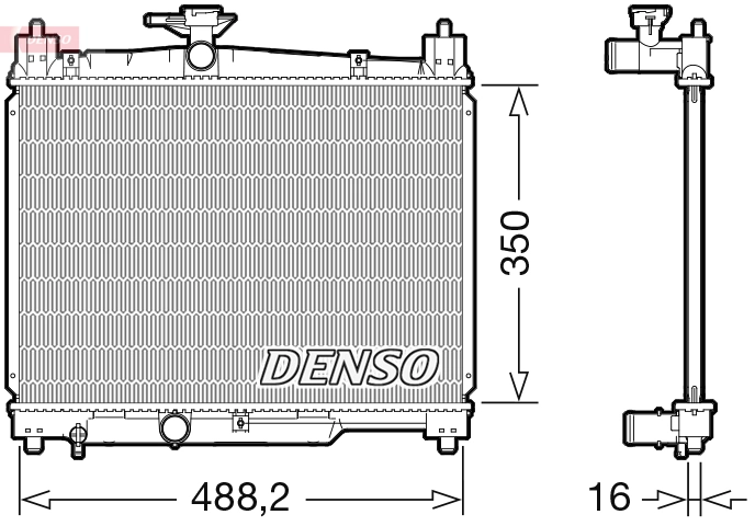 Radiator, engine cooling