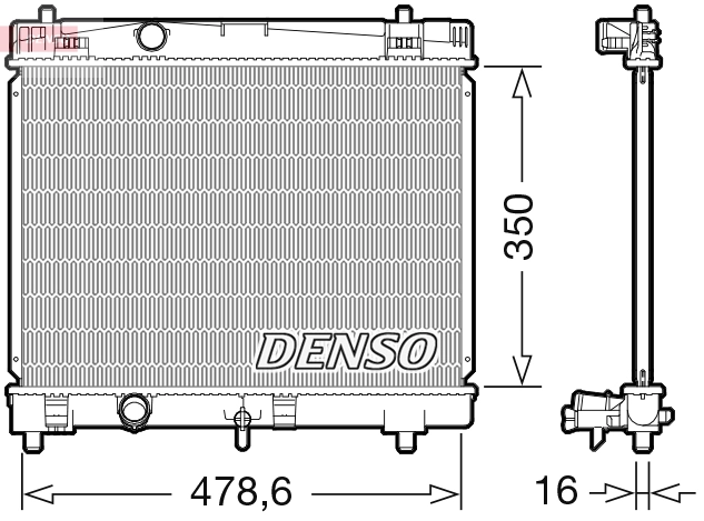 Radiator, engine cooling