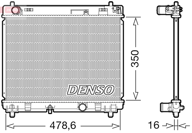 Radiator, engine cooling