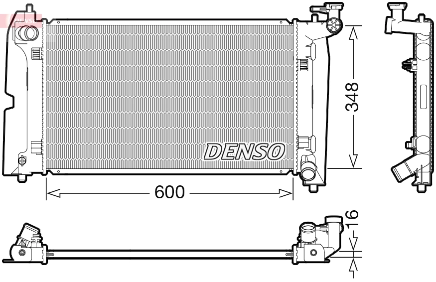 Radiator, engine cooling