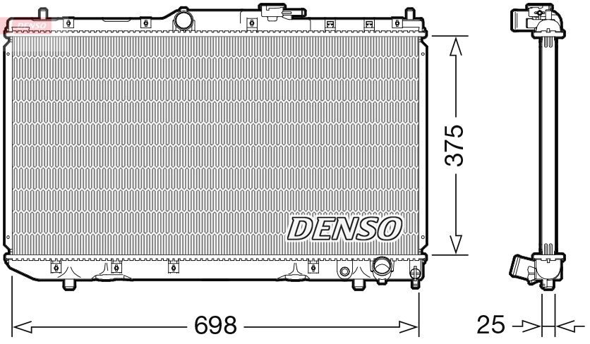 Radiator, engine cooling