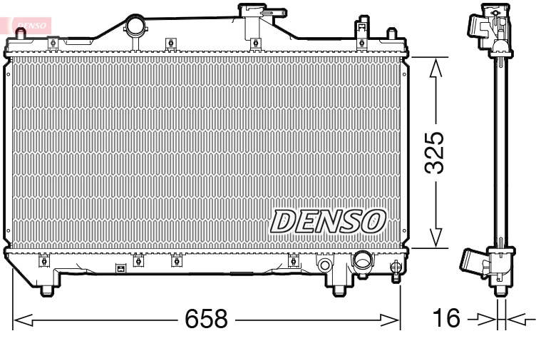 Radiator, engine cooling
