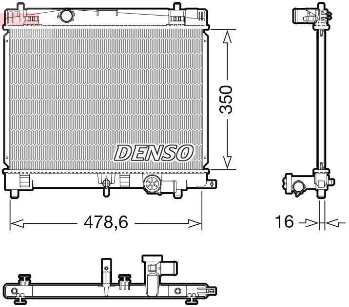 Radiator, engine cooling