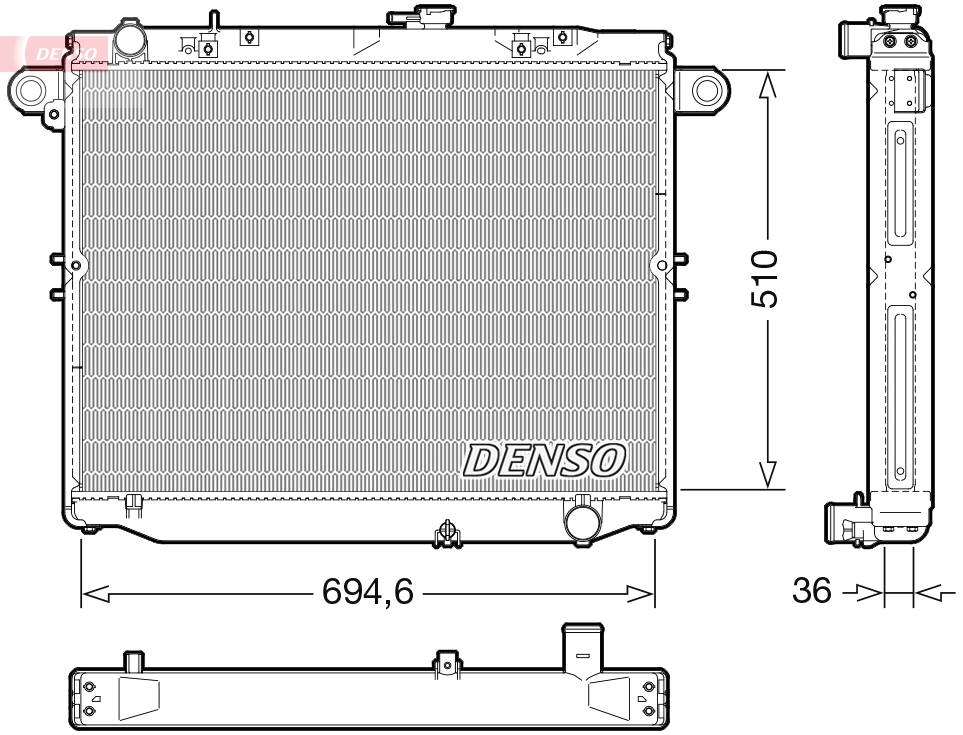 Radiator, engine cooling