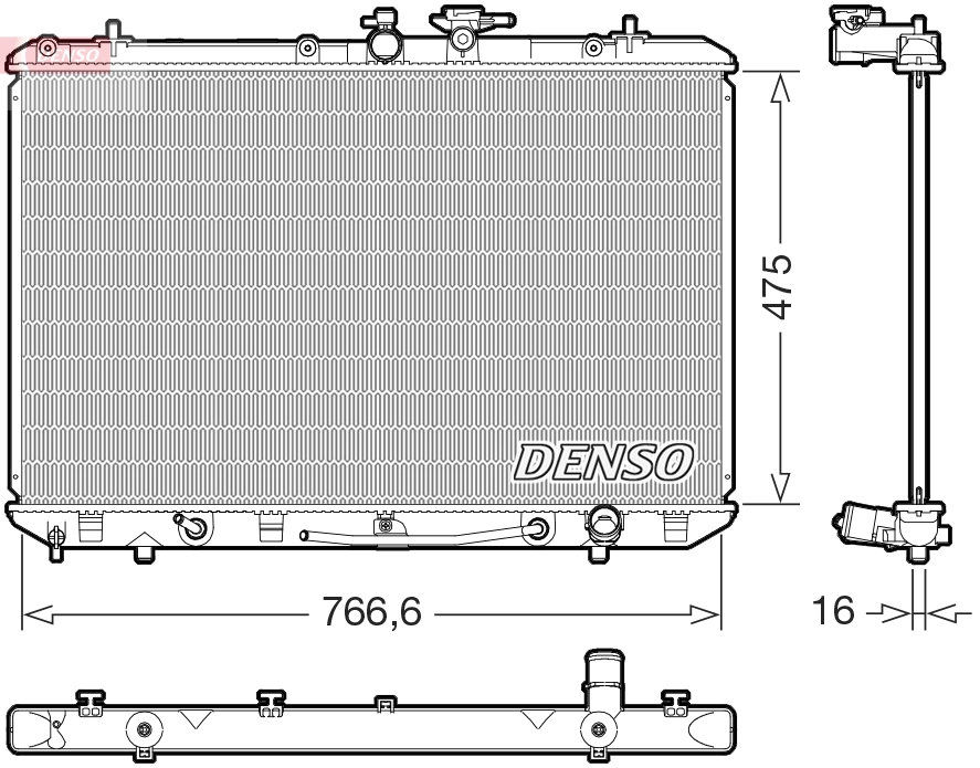 Radiator, engine cooling