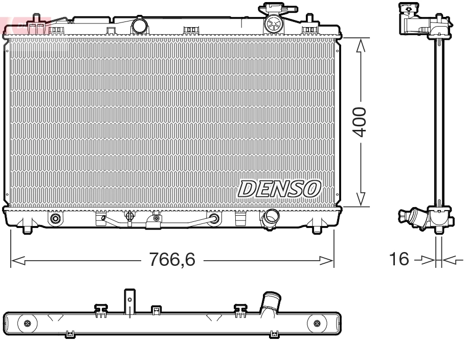 Radiator, engine cooling