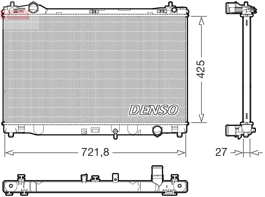 Radiator, engine cooling