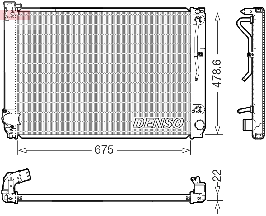 Radiator, engine cooling