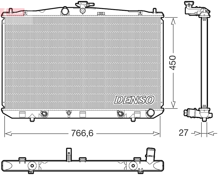 Radiator, engine cooling