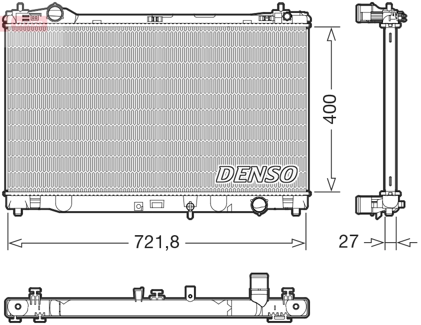 Radiator, engine cooling