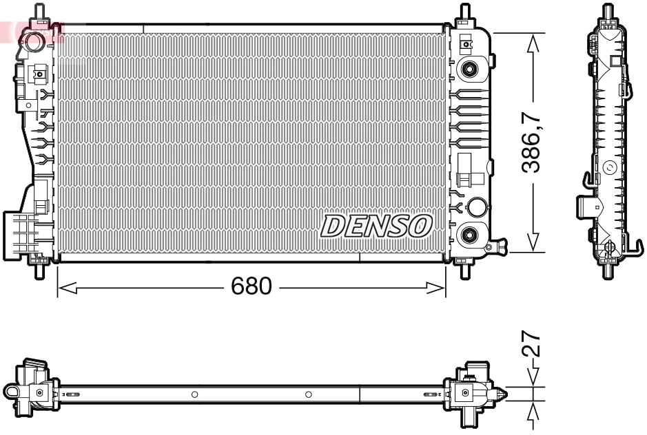 Radiator, engine cooling