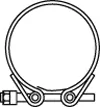 Clamping Piece, exhaust system