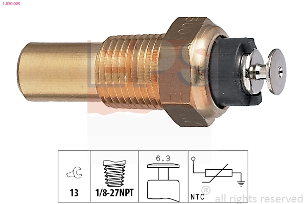 Sensor, coolant temperature
