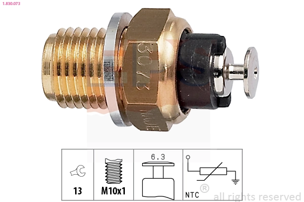 Sensor, oil temperature