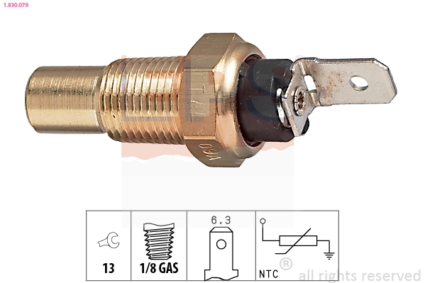 Sensor, coolant temperature
