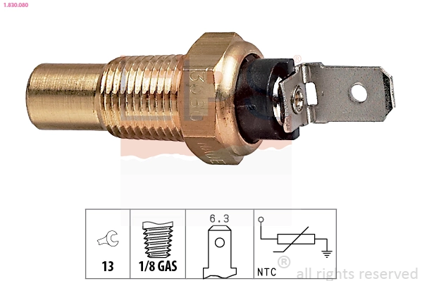 Sensor, coolant temperature