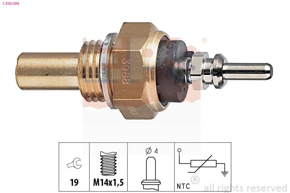 Sensor, coolant temperature