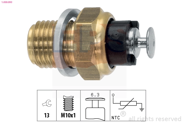 Sensor, oil temperature