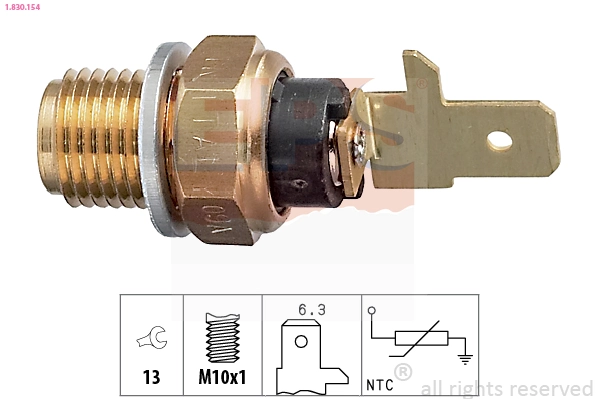 Sensor, oil temperature