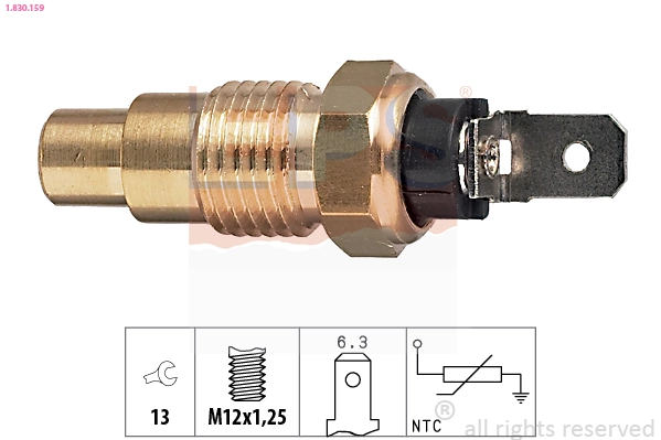 Sensor, coolant temperature