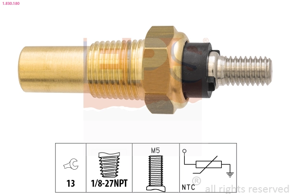 Sensor, coolant temperature