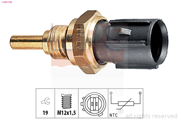 Sensor, oil temperature