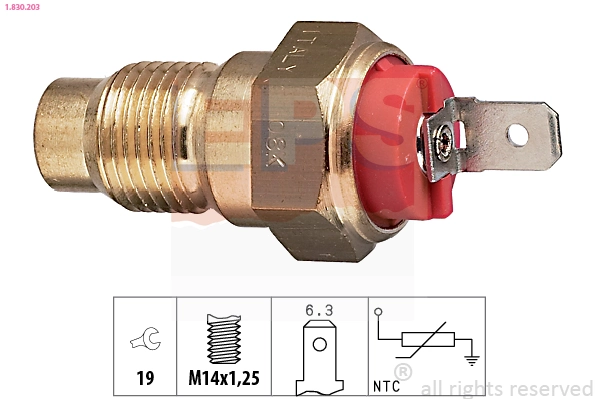 Sensor, coolant temperature