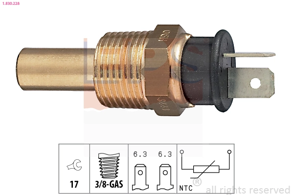 Sensor, coolant temperature