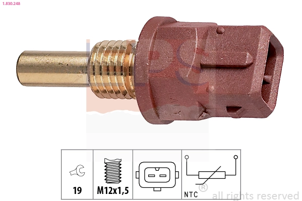 Sensor, oil temperature
