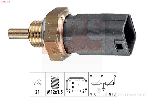 Sensor, coolant temperature
